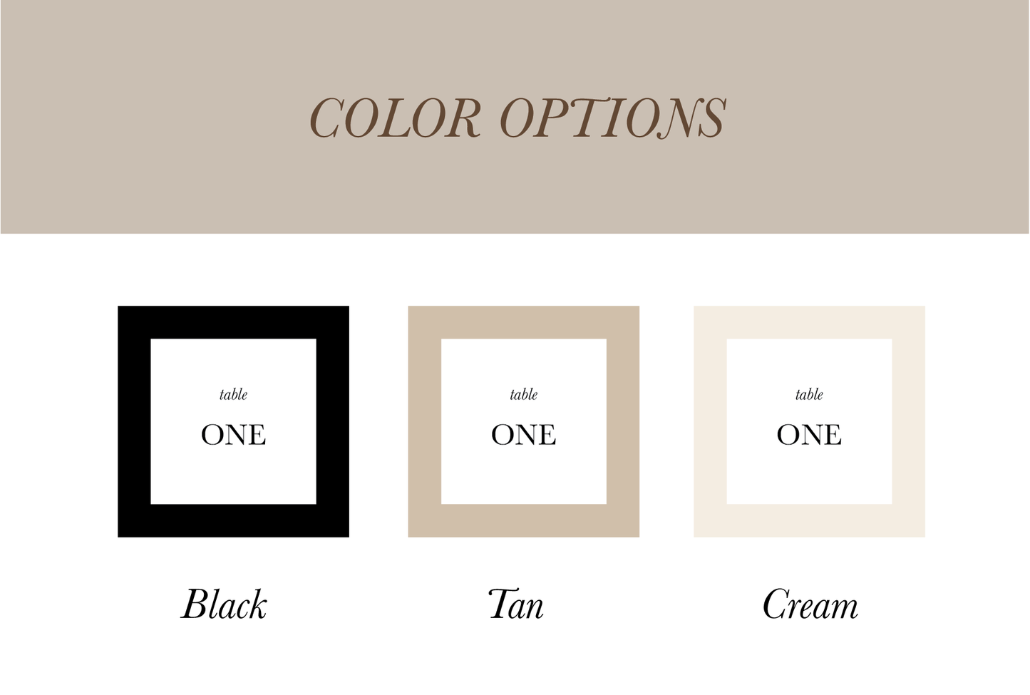 Two Layered | Table Numbers