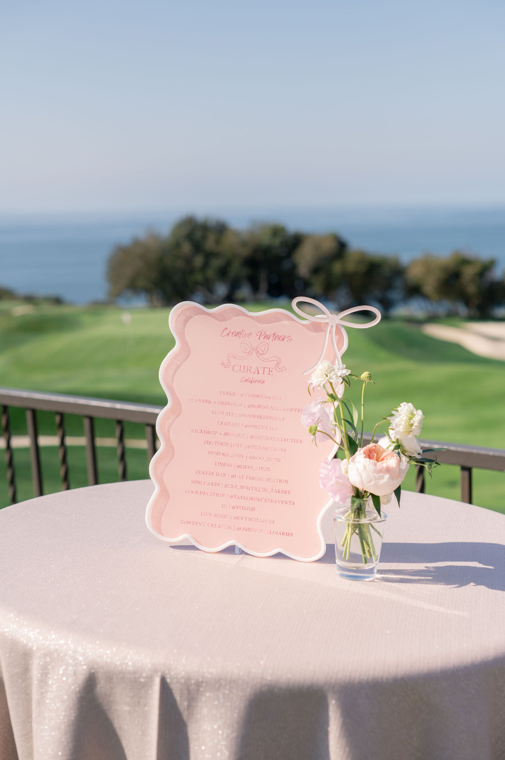 Custom Acrylic Signs for Weddings and Special Events