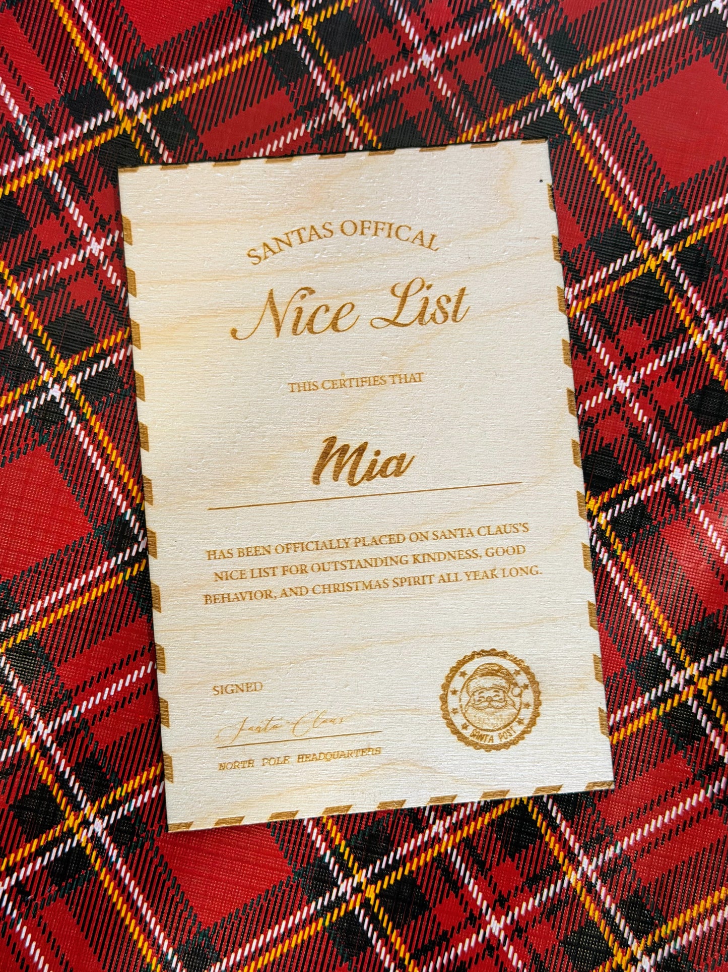 Nice List Certificate | Holiday Shop
