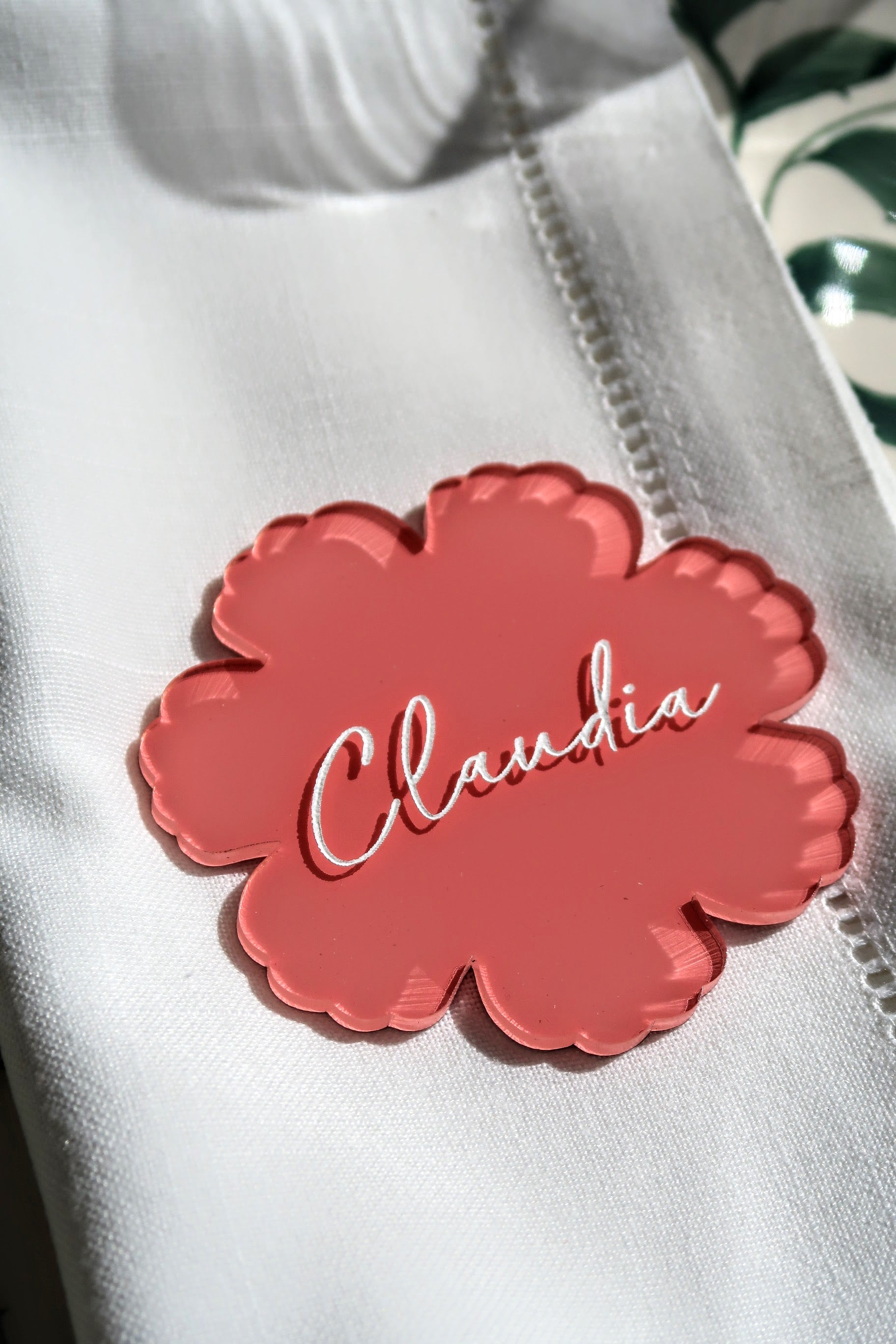 Custom Acrylic Name Cards for Weddings and Special Events