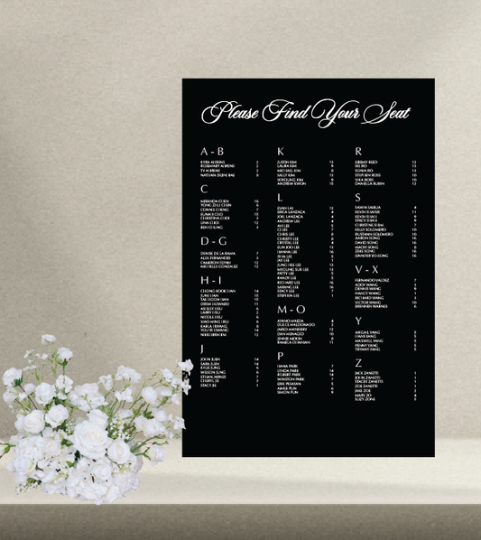 Seating Chart | Beverly Collection