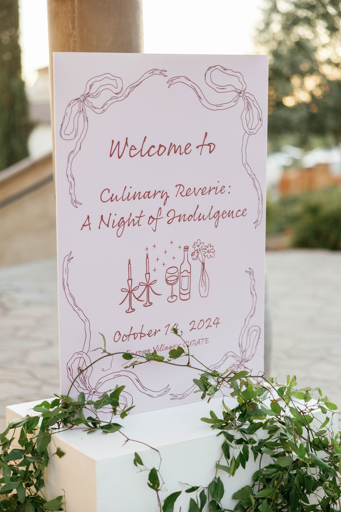 Custom Welcome Sign for Weddings and Special Events