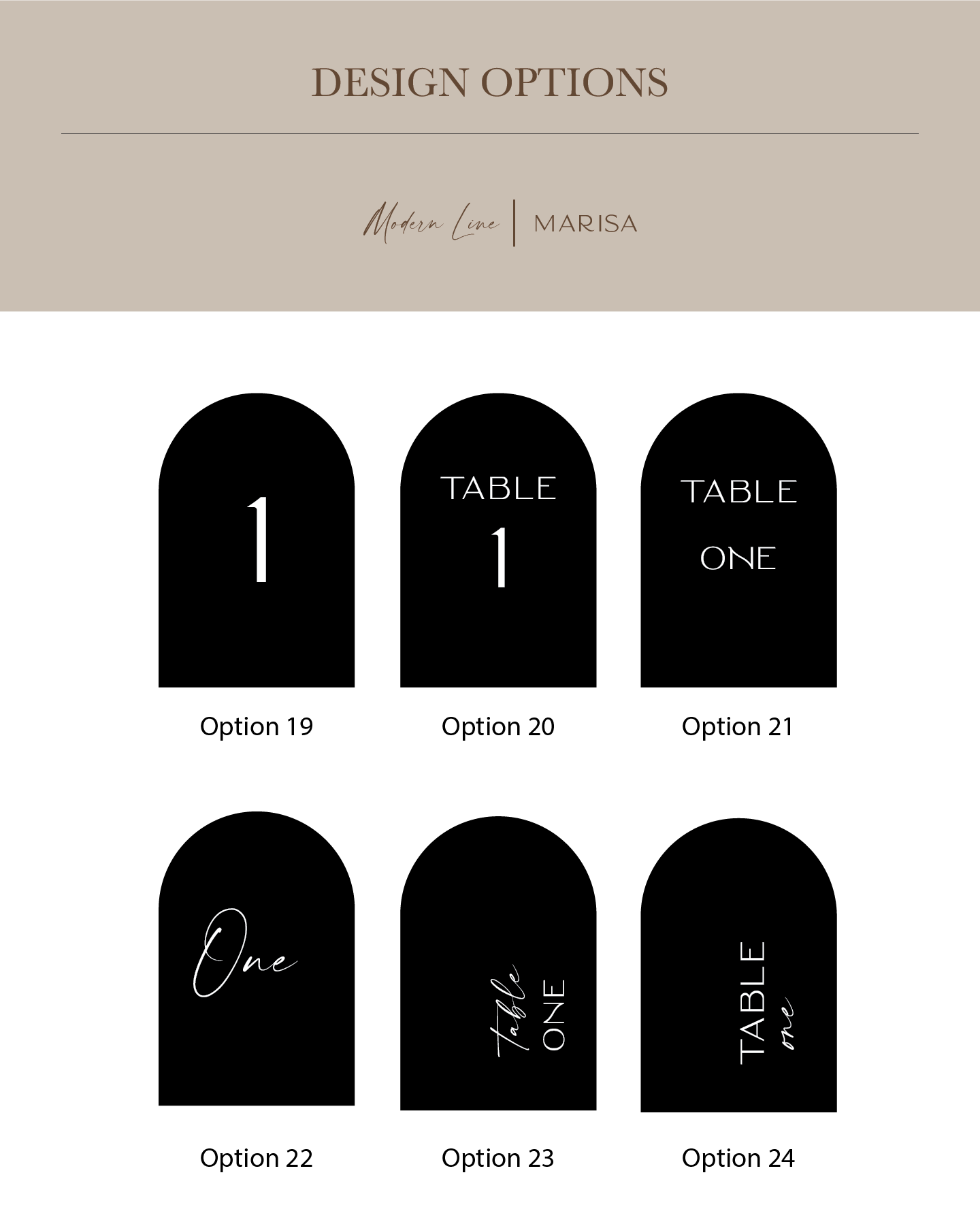 Acrylic | Table Numbers